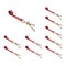Tie 4 Safe 2" x 10' Tie Down Strap w/ TJ Cluster Hook for Wrecker Tow Truck Auto Hauling Red, 10PK TWS65-5210-TJ-R-10 - alternate 1